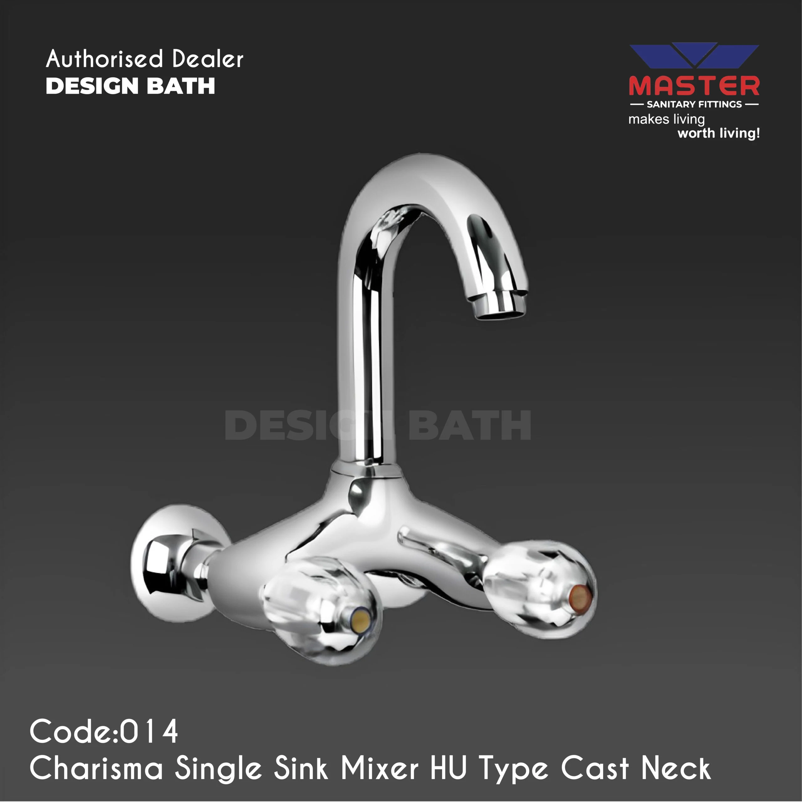 Master Charisma Sink Mixer Hu Type Cast Neck 014