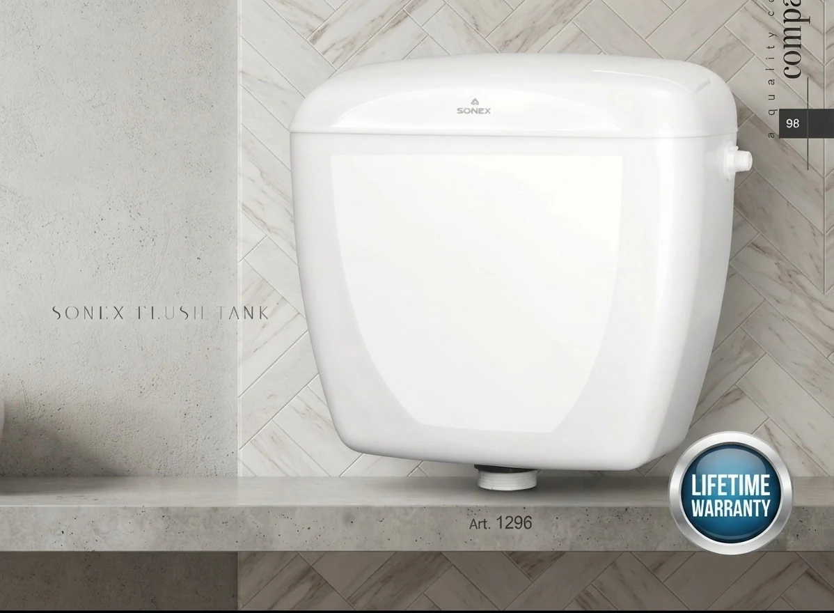 Flush Tank Regular 1296 6L / 14L White Color
