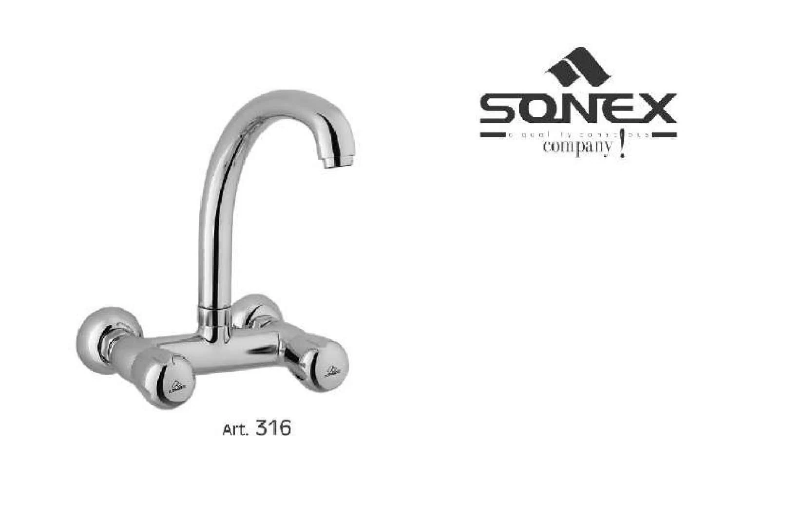 Round Full Sink Mixer Stylish Long Neck 316